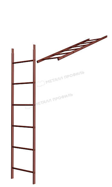Такую продукцию, как Лестница кровельная стеновая дл. 1860 мм без кронштейнов (3011), вы можете приобрести в Компании Металл Профиль.