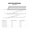Металлочерепица МЕТАЛЛ ПРОФИЛЬ Трамонтана-M (PURETAN-20-RR29-0.5)