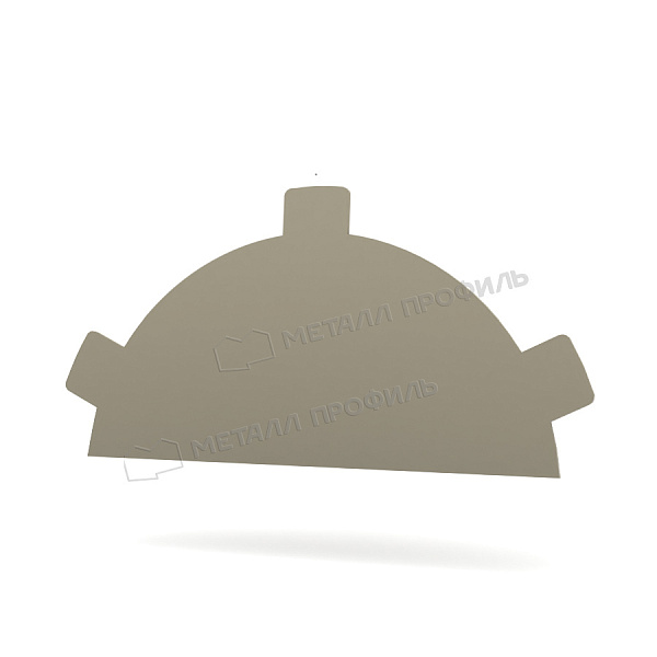 Заглушка конька круглого простая NormanMP (ПЭ-01-1015-0.5) ― купить по умеренным ценам ― 400 ₽ ― в Анадыре.
